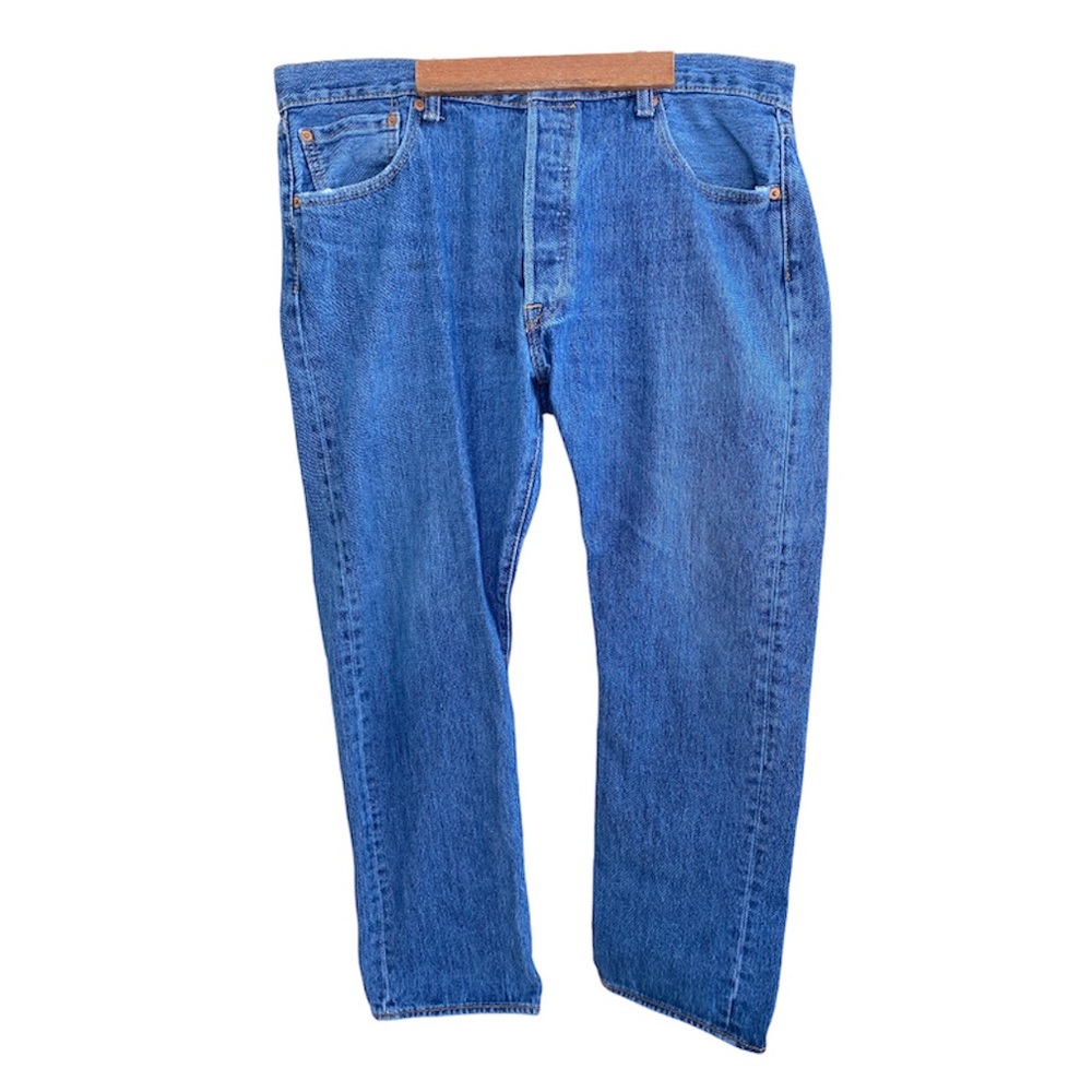 Levis Men's 501 Jeans Blue Straight Leg Size 36